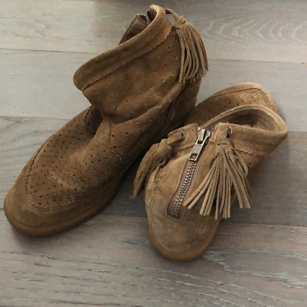 ISABEL MARANT Brown Suede Ankle Boots